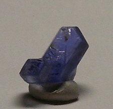 gem blue sapphire crystal