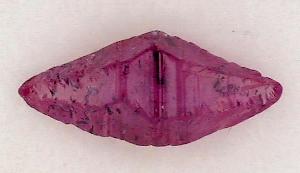 red sapphire crystal from Burma