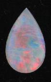 gem opal with red flash
